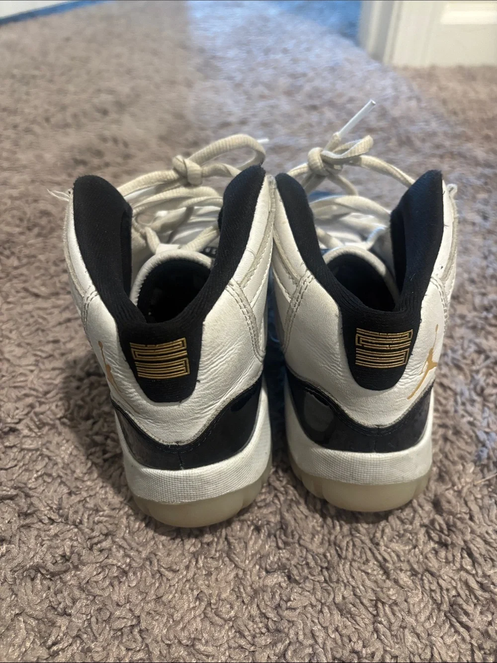 Nike Kids White and Black High-Top Sneakers